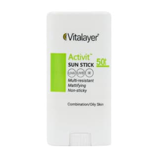 ضد آفتاب استیکی ویتالیر مدل اکتیویت SPF50 مناسب پوست چرب و مختلط