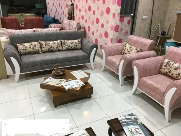 مبل راحتی 6 نفره اسکارلت چوبی