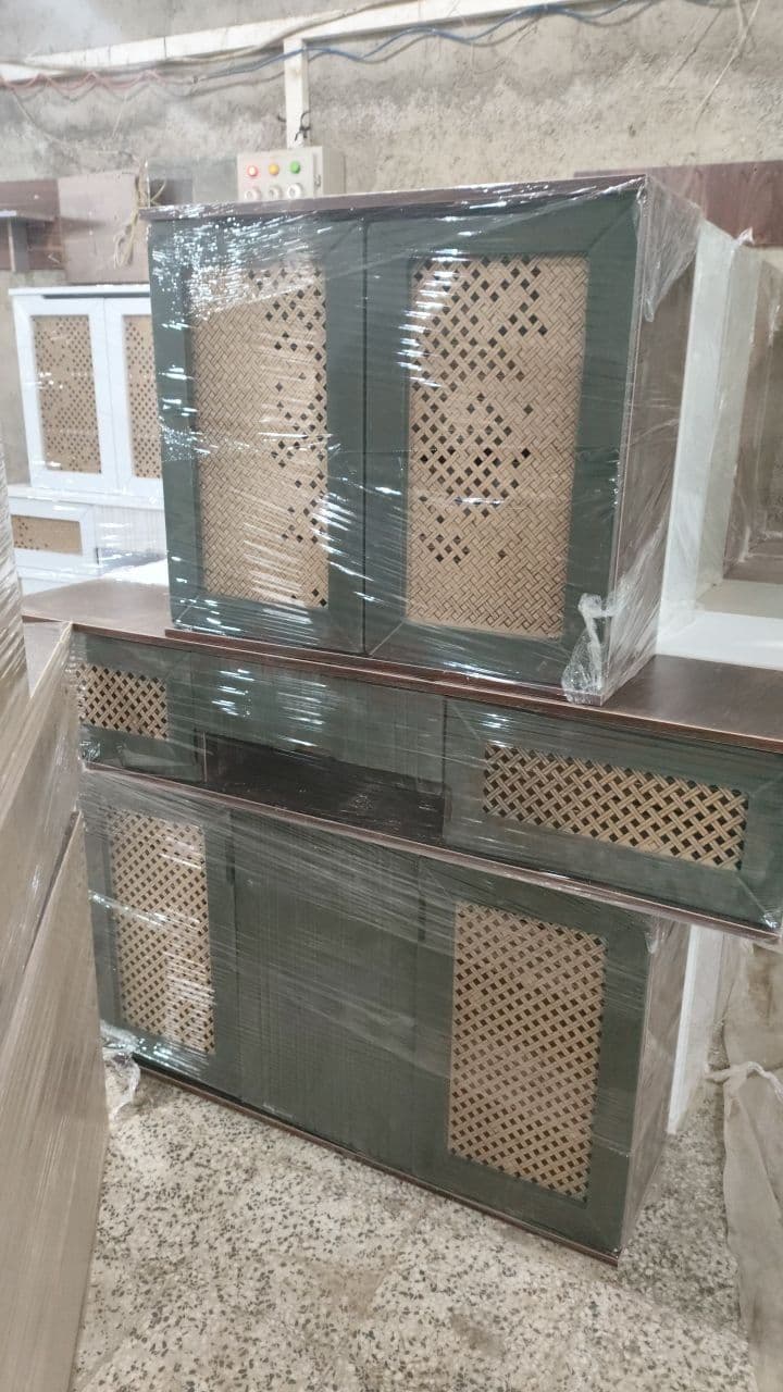 ست اینه کنسول میز تی وی جاکفشی طرح حصیری — تصویر ۷