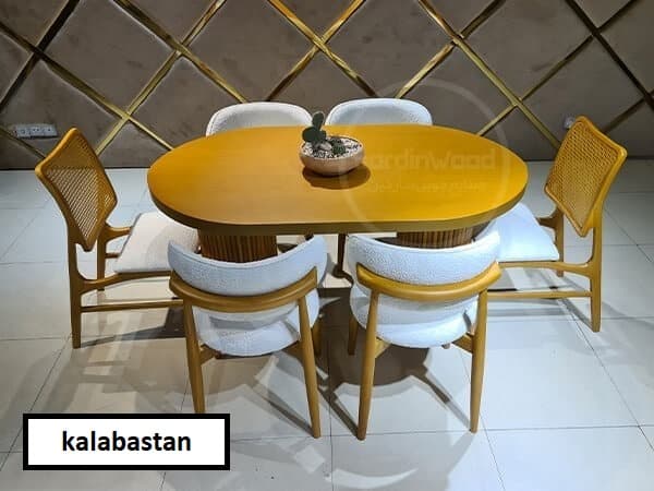 میز ناهار خوری مدرن مدل حصیری