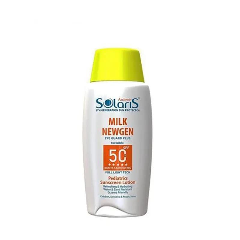لوسیون ضدآفتاب SPF50 مناسب کودکان و پوست های حساس سولاریس آردن 100میل — تصویر ۲