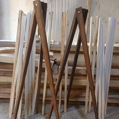 پایه آباژور ایستاده چوبی