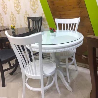 میز ناهارخوری 2 نفره لهستانی با میز گرد