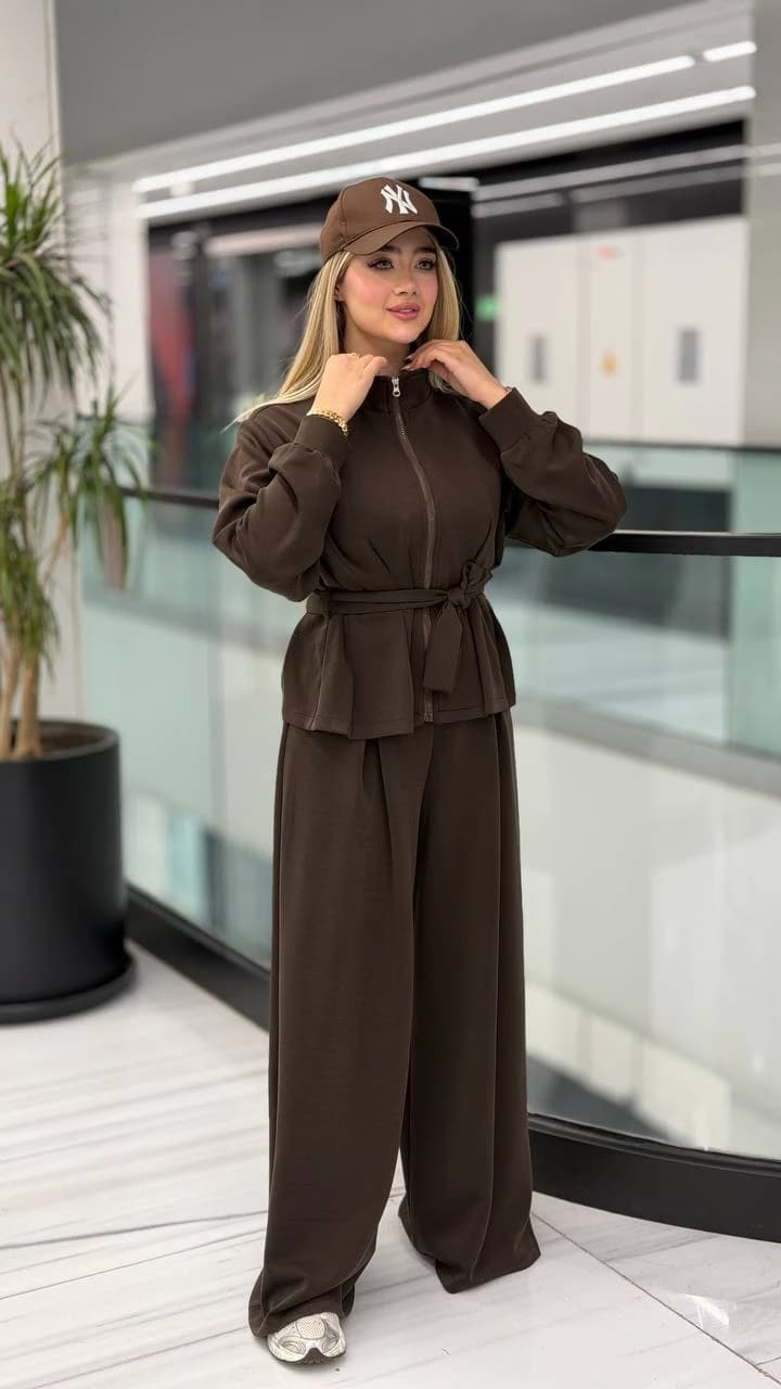 کایرا ست بامبرشلوار کمربند بندی — تصویر ۵