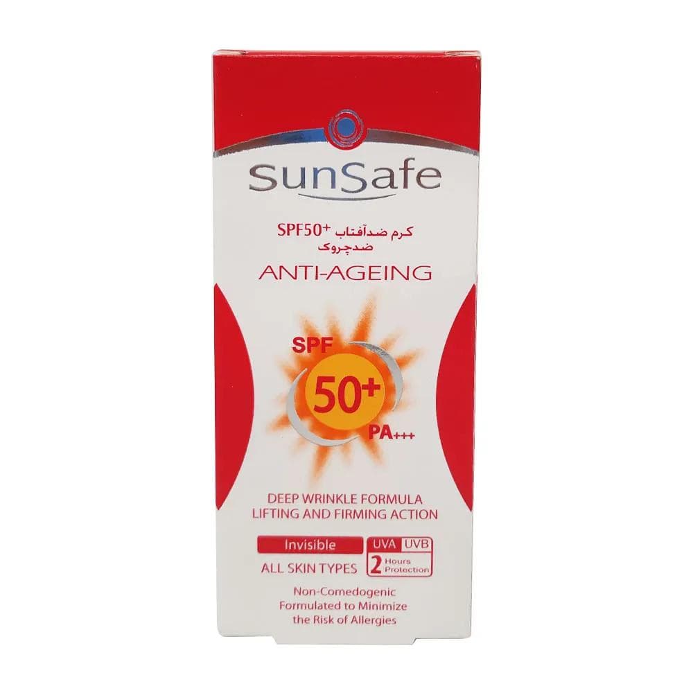 ضد آفتاب بدون رنگ ضد چروک SPF50 سان سیف — تصویر ۸