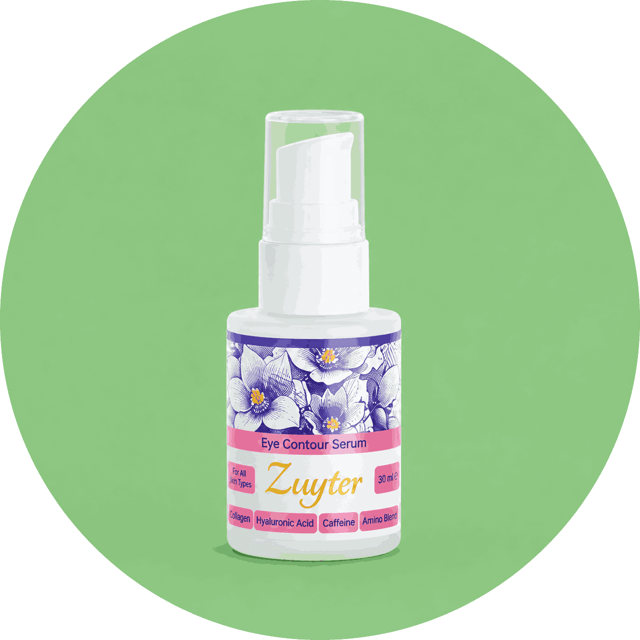 سرم دورچشم زویتر ضدچروک و روشن‌کننده و جذب سریع حجم 30 میل/Zuyter Eye Serum – Anti-wrinkle, brightening, and fast-absorbing; 30ml — تصویر ۲