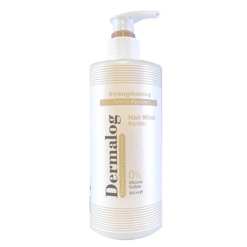 ماسک مو روغن آرگان و کراتین هیدرولیز شده درمالوگ 350 میل — تصویر ۲