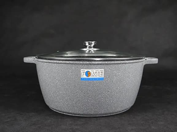 قابلمه درب پیرکس گرانیت فورته forte سایز 40 — تصویر ۵