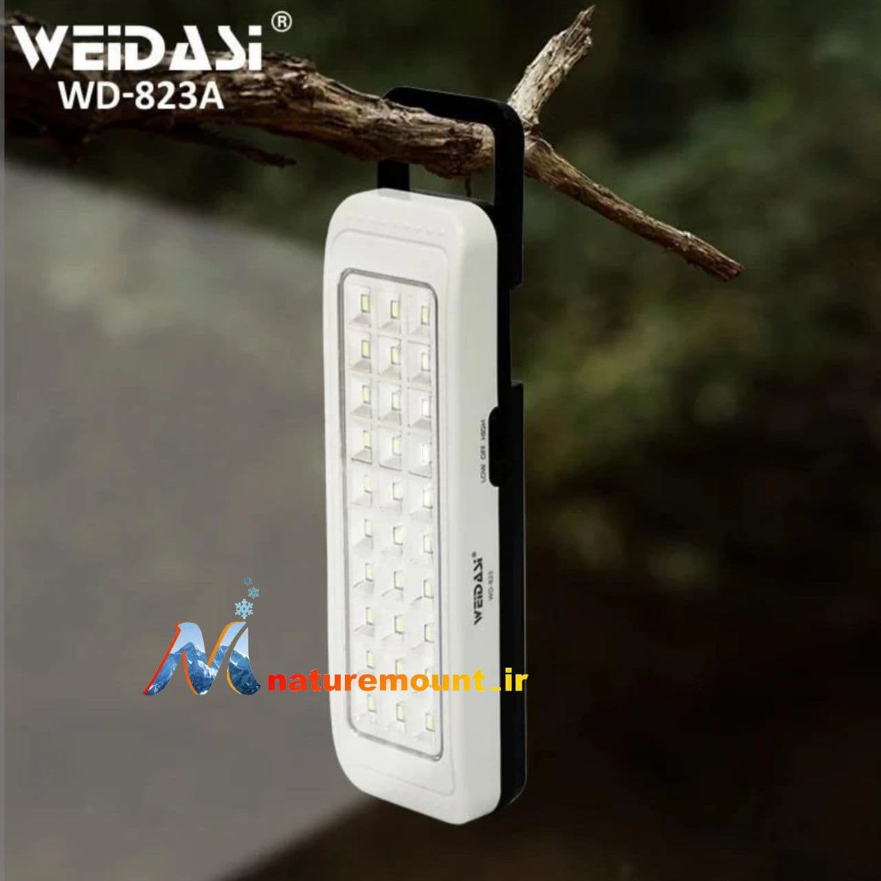 چراغ اضطراری ویداسی مدل wd-823A شارژی - ارسال سریع از فردیس کرج — تصویر ۲