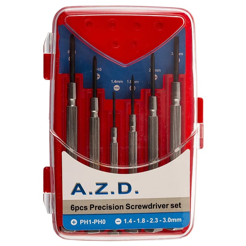 مجموعه 6 عددی پیچ گوشتی ساعتی azd