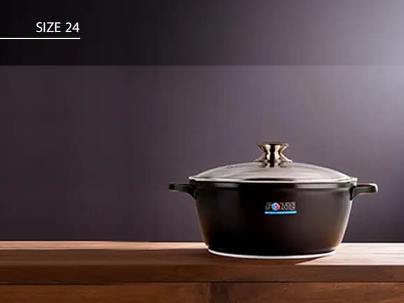 قابلمه درب پیرکس گرانیت فورته forte سایز 24