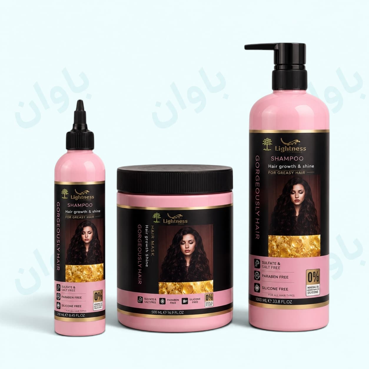 ماسک مو، شامپو و کرم مو مخصوص موهای فر لایتنس