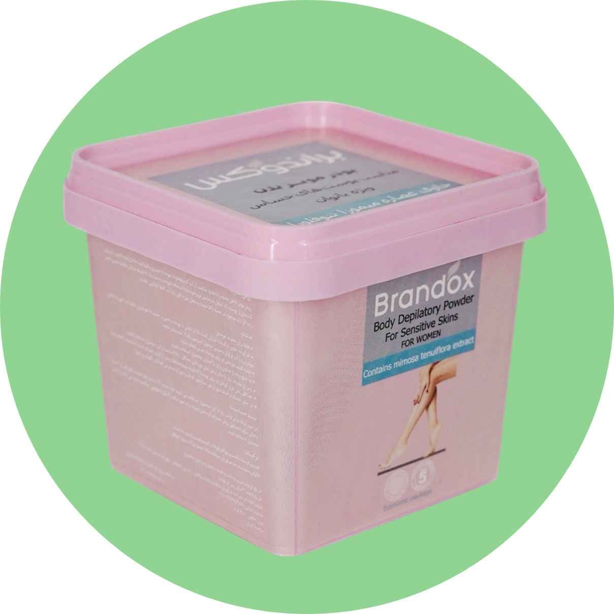 پودر موبر براندوکس مدل تنوفورا وزن 300 گرم/Brandox hair removal powder, Tenofora model, weight 300 grams — تصویر ۲