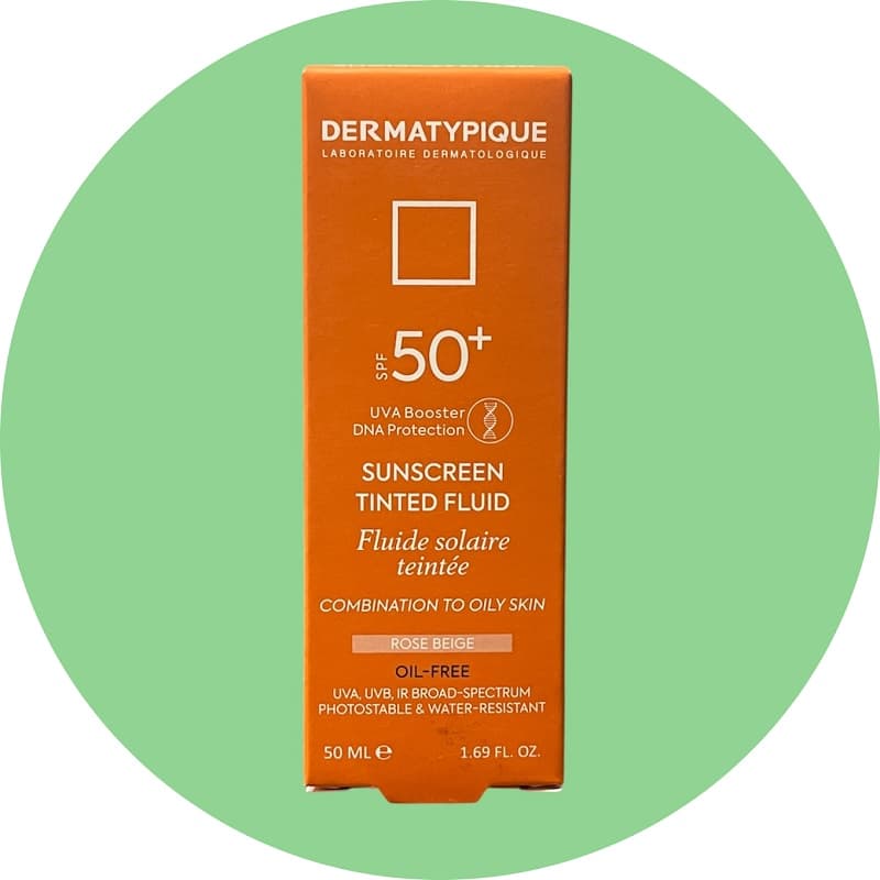 ضد آفتاب رنگی درماتیپیک رز بژ SPF50+ مناسب پوست چرب حجم 50 میل/Dermatypic Rose Beige Tinted Sunscreen SPF50+ for oily skin, 50 ml — تصویر ۳