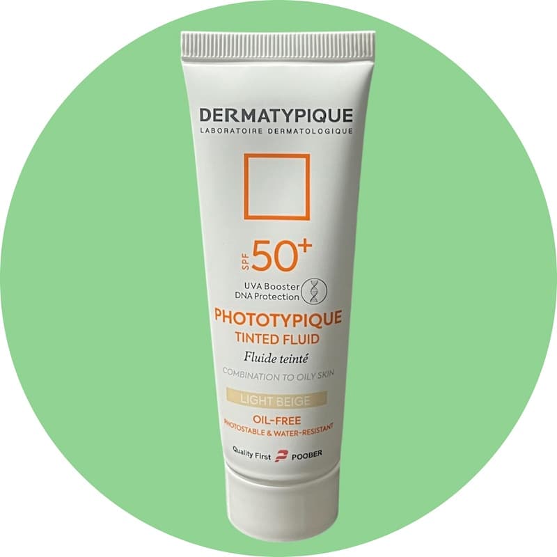 ضد آفتاب رنگی نچرال بژ درماتیپیک SPF 50+ هیدرا مناسب پوست خشک و حساس حجم 50 میل/Dermatypic Natural Beige Tinted Sunscreen SPF 50+ Hydra, suitable for dry and sensitive skin, volume 50 ml