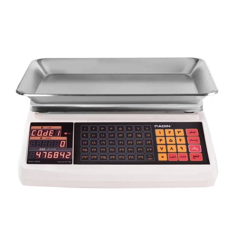 ترازوی فروشگاهی رادین مدل W5600 بدون علمک