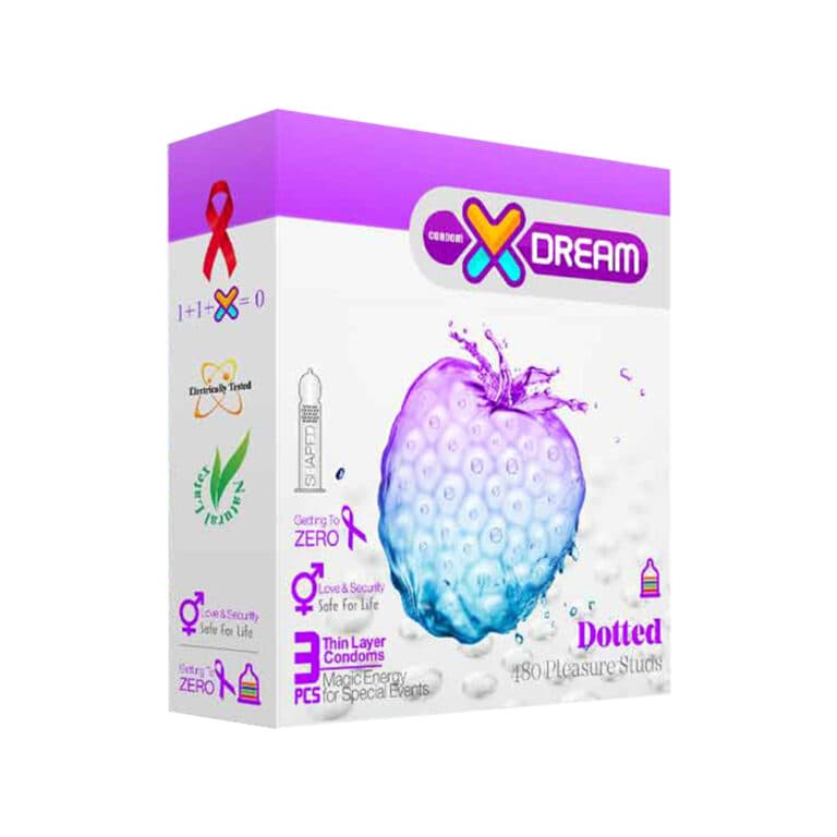 کاندوم خاردار Xdream ایکس دریم Dotted بسته 3 عددی