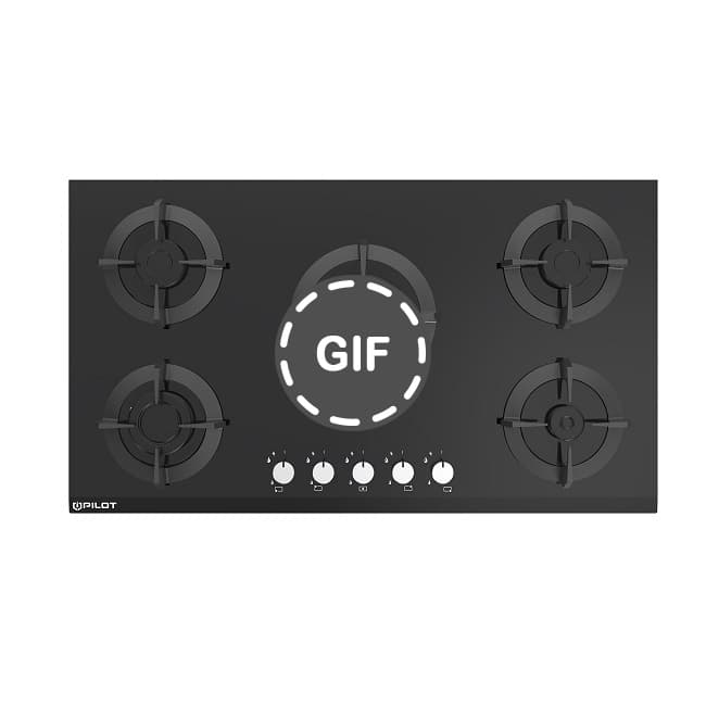 اجاق گاز رومیزی شیشه ای G550 پیلوت — تصویر ۳