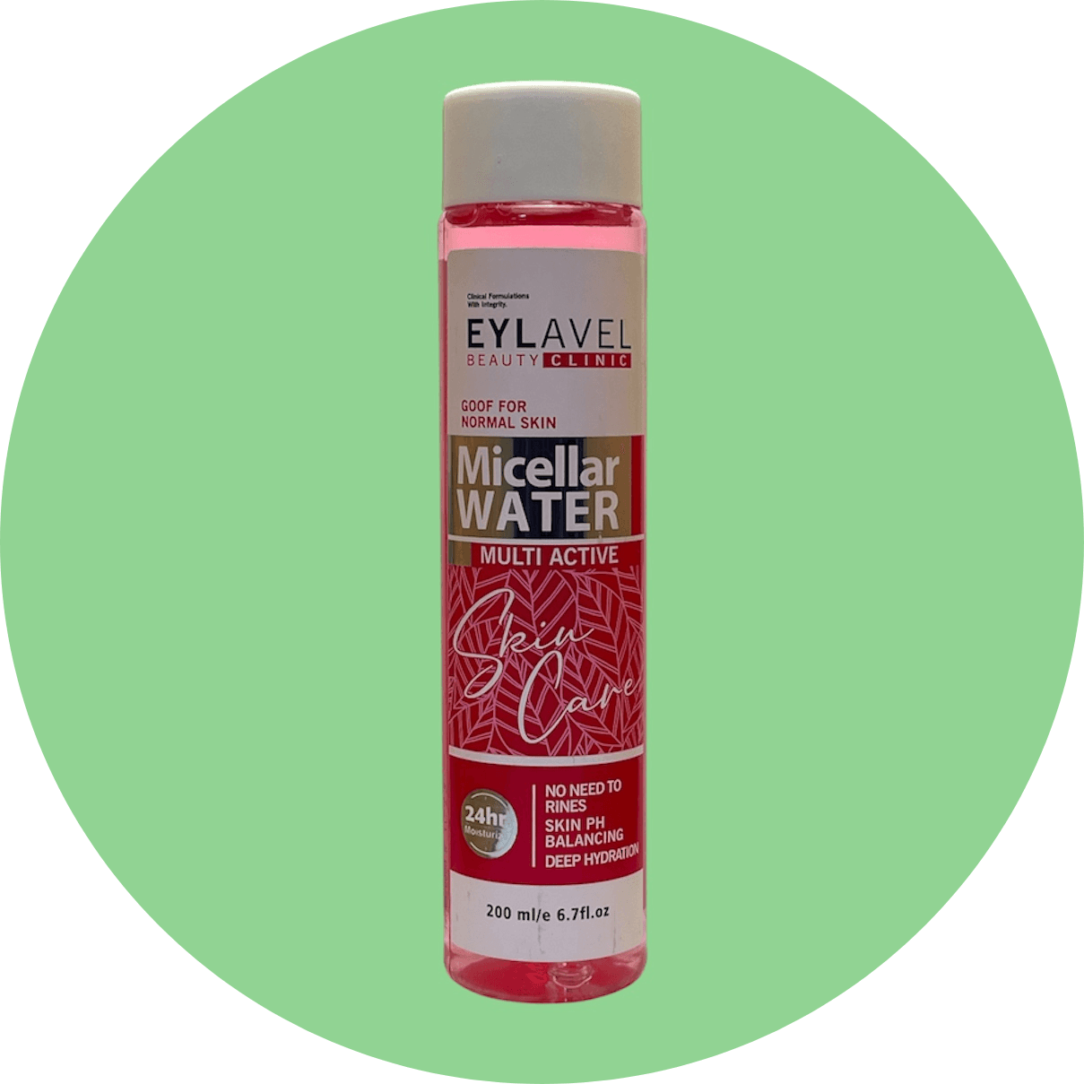 میسلار واتر پوست معمولی ایلاول حجم 200 میل/EYLAVEL Micellar Cleansing Water (All skin tape)