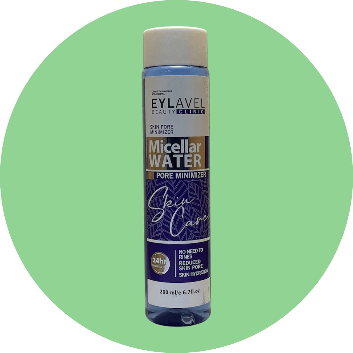 میسلار واتر قابض منافذ پوست ایلاول حجم 200 میل/EYLAVEL Micellar Cleansing Water (Skin Pore Minimizer)