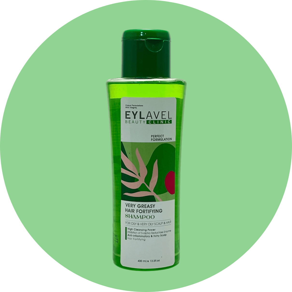 شامپو موهای خیلی چرب ایلاول حجم 400 میل/EYLAVEL Strengthening Shampoo Suitable for Very Oily Hair