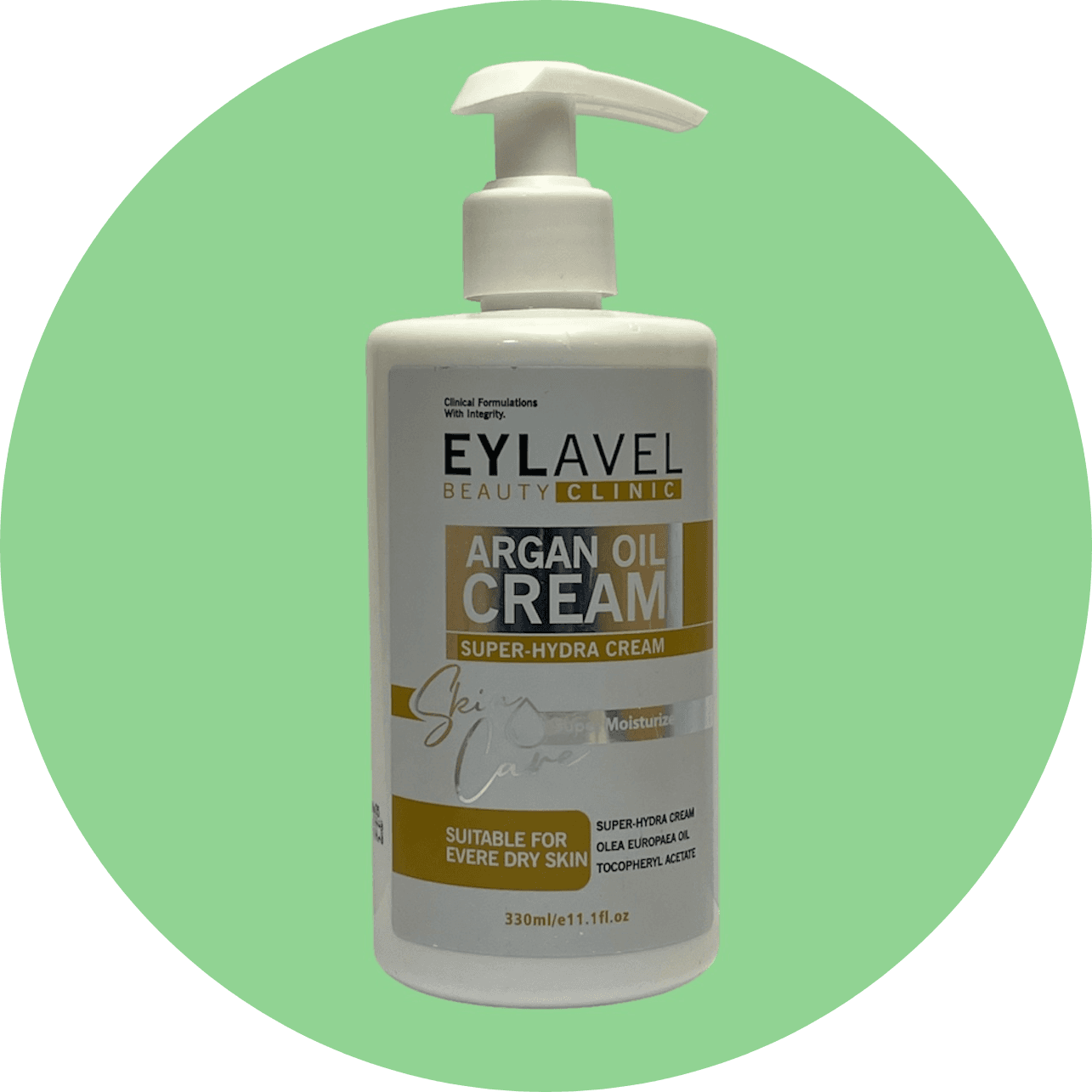 کرم مرطوب کننده حاوی روغن آرگان ایلاول حجم 330 میل/EYLAVEL Argan Oil Cream (Super-Hydra Cream)