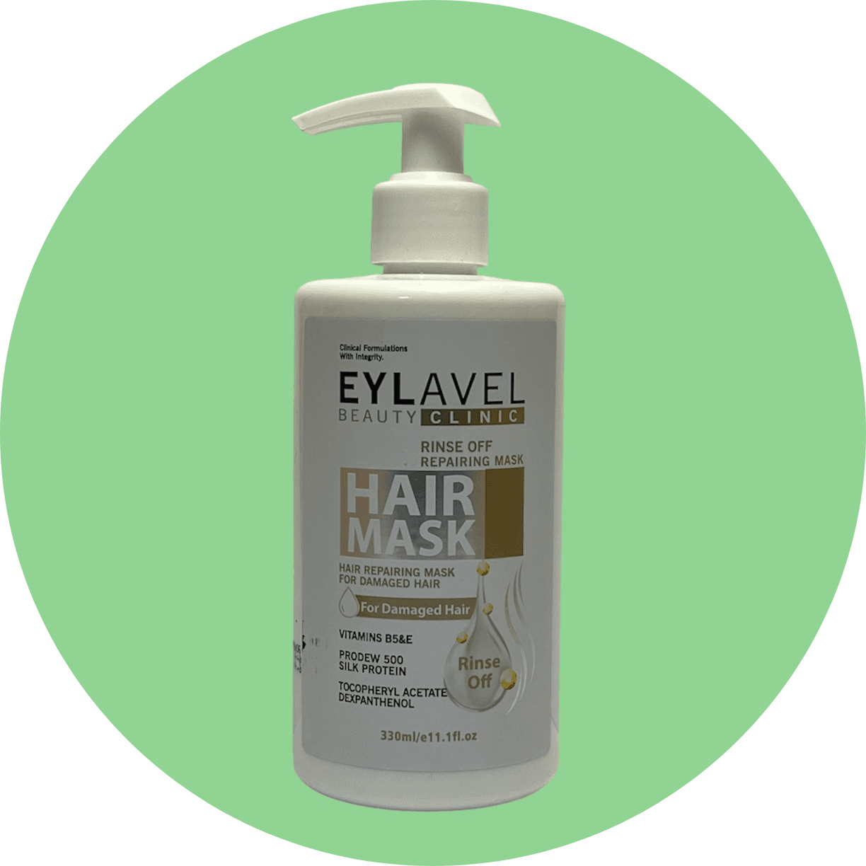 ماسک موی آسیب دیده ایلاول ( باآبکشی) حجم 330 میل/Eylavel Damaged Hair Mask (Rinse-Free) 330 ml