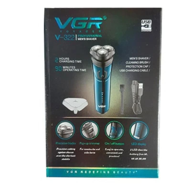 ماشین اصلاح موی صورت وی جی ار مدل V-322