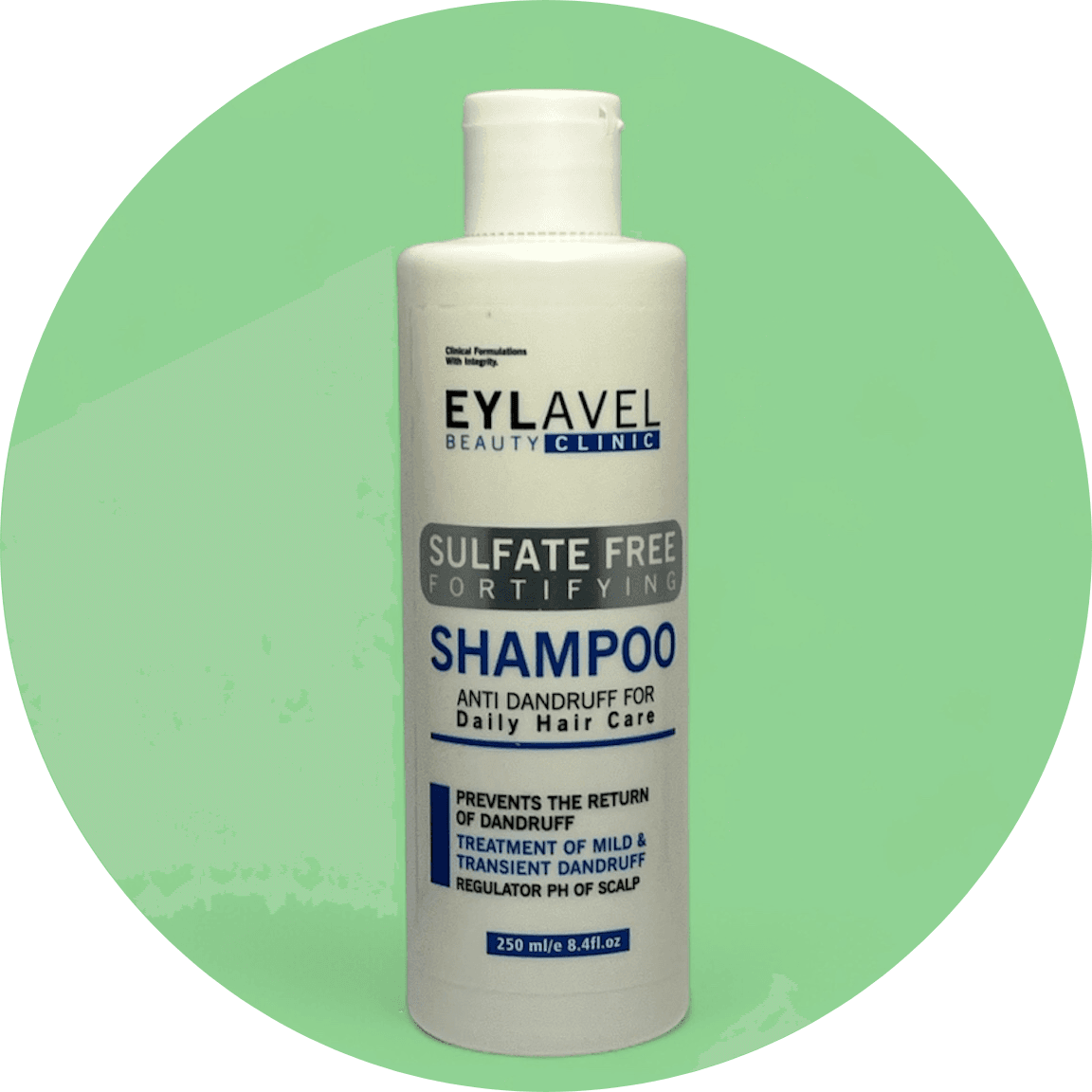 شامپو ضد شوره روزانه بدون سولفات ایلاول حجم 250 میل/EYLAVEL Fortifyng Shampoo Anti Dandruff Daily Use — تصویر ۲