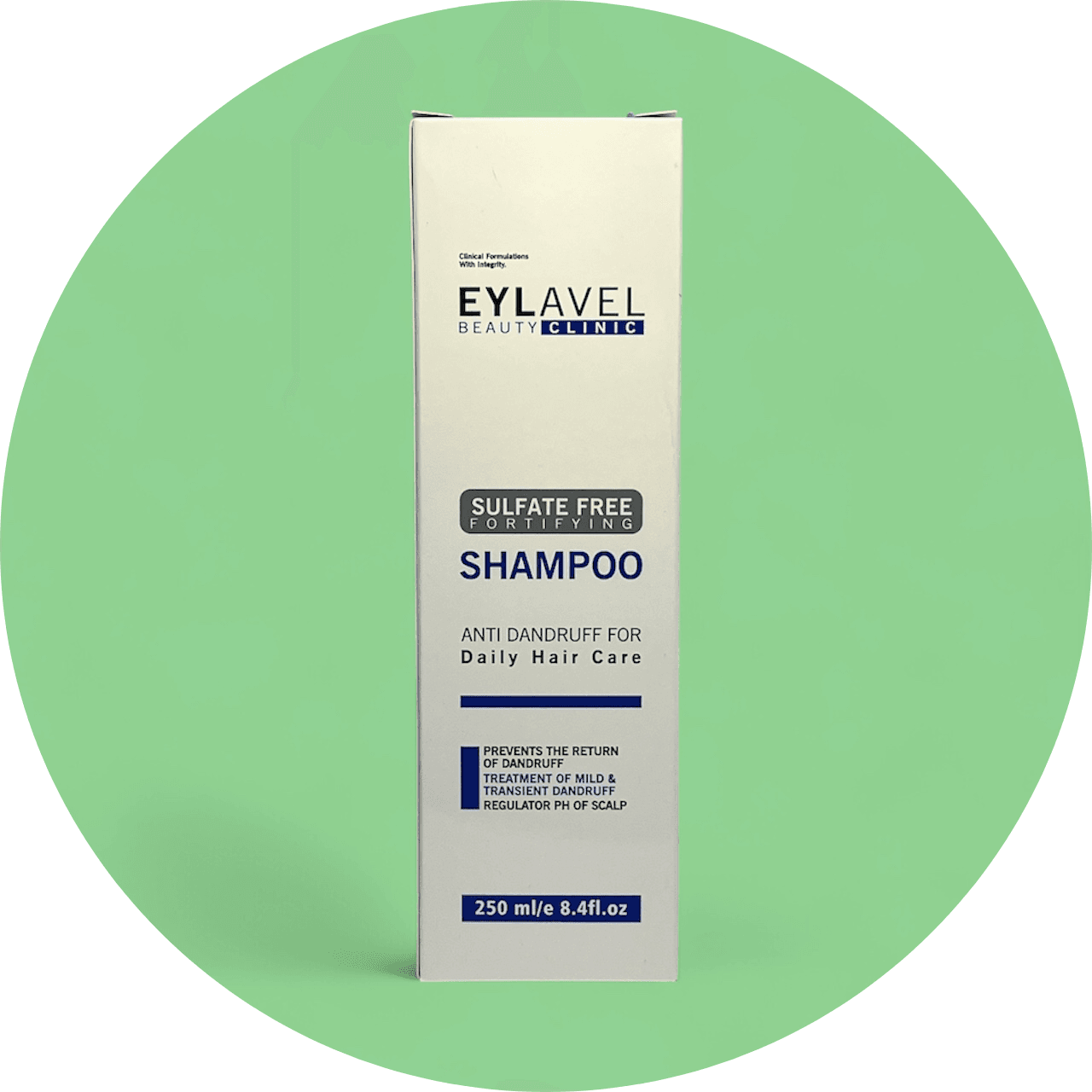 شامپو ضد شوره روزانه بدون سولفات ایلاول حجم 250 میل/EYLAVEL Fortifyng Shampoo Anti Dandruff Daily Use — تصویر ۳