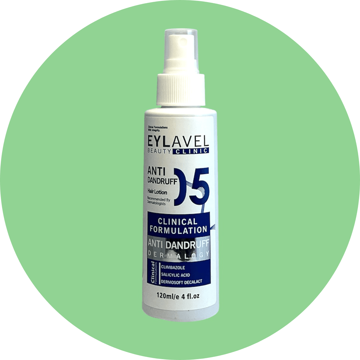لوسیون برطرف کننده شوره D5 ایلاول حجم 120 میل/Eylavel D5 Dandruff Eliminating Lotion, 120 ml