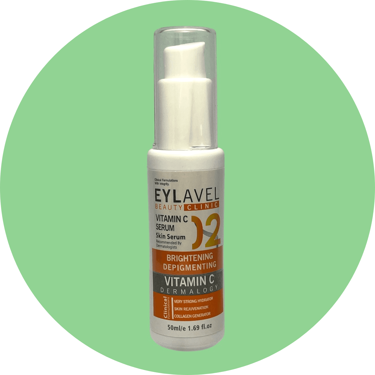 سرم روشن کننده پوست ویتامین C ایلاول D2 حجم 50 میل/Eylavel D2 Vitamin C Skin Brightening Serum, 50 ml — تصویر ۲