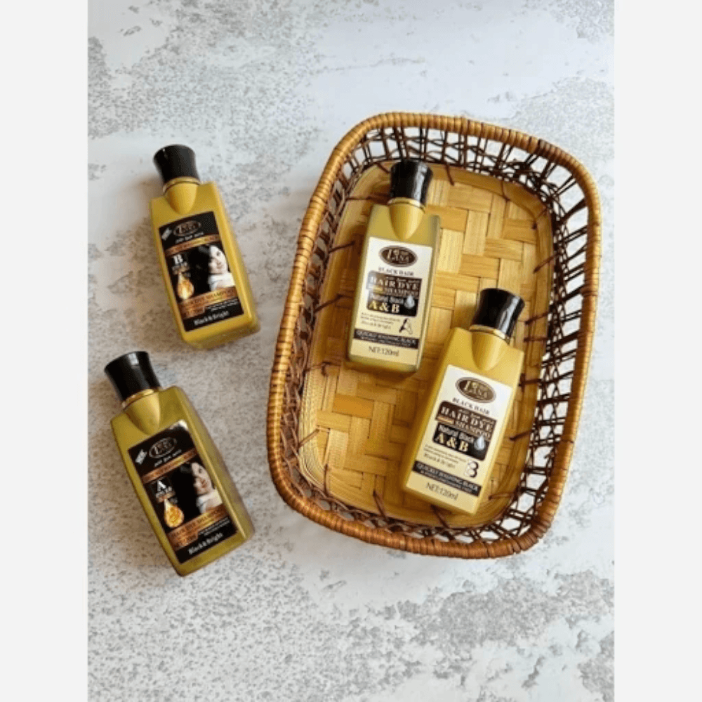 شامپو رنگ مو مشکی دو قلو دکتر لانا — تصویر ۴