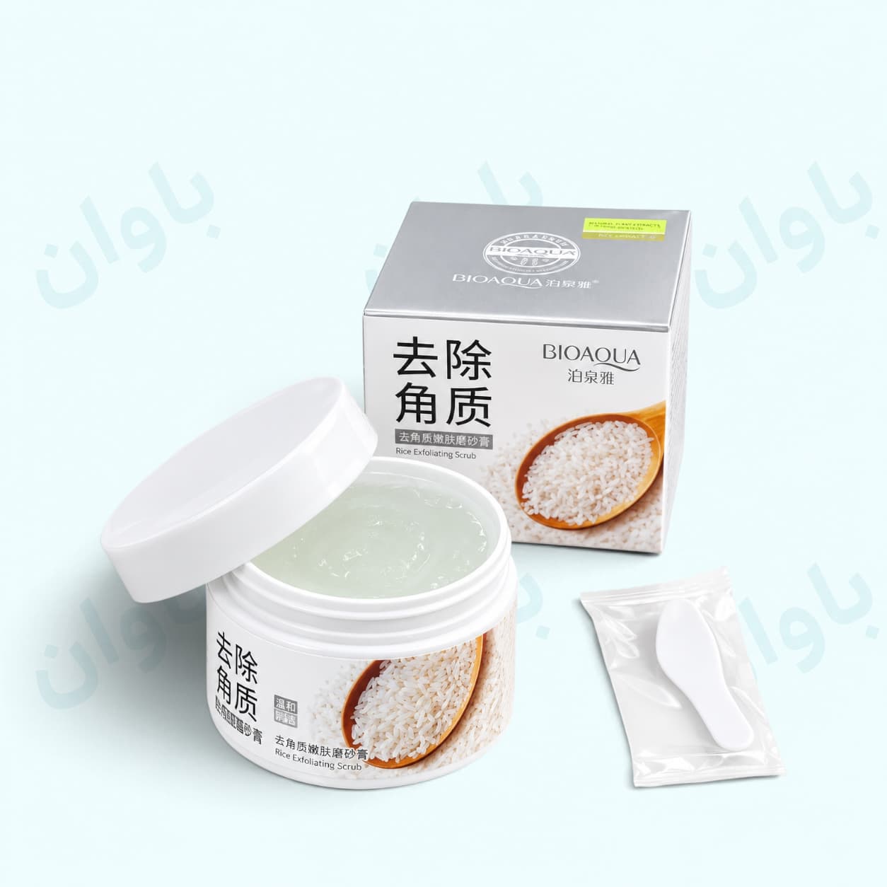 اسکراب برنج بیواکوا 140گرم لایه بردار روشن کننده