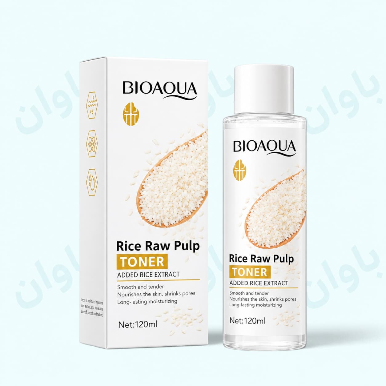 تونر برنج بیواکوا 120 میل بستن منافذ و روشن کننده