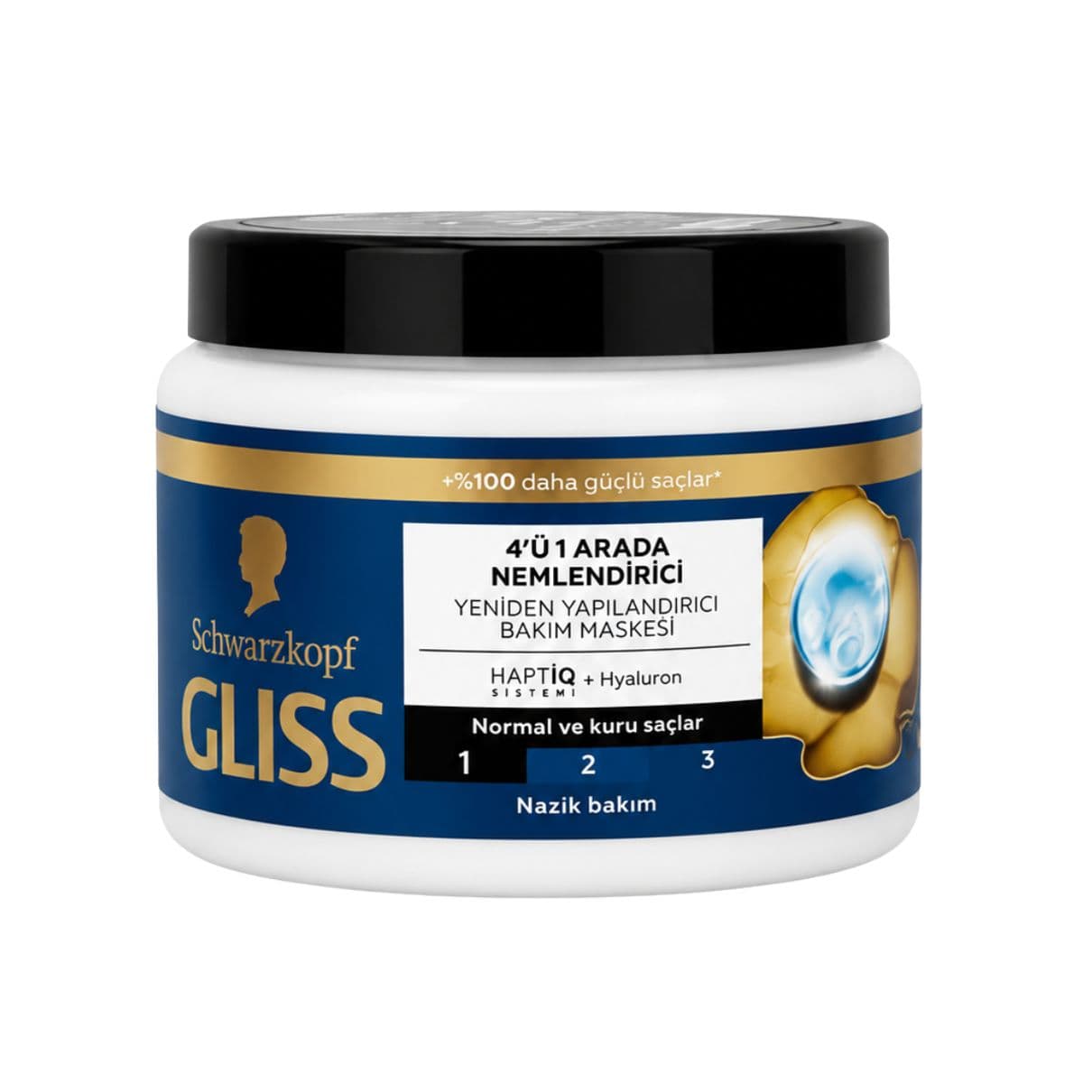 ماسک مو گلیس 4 در 1 مدل Aqua Revive مرطوب کننده مناسب موهای خشک و معمولی حجم 400 میلی لیتر — تصویر ۳