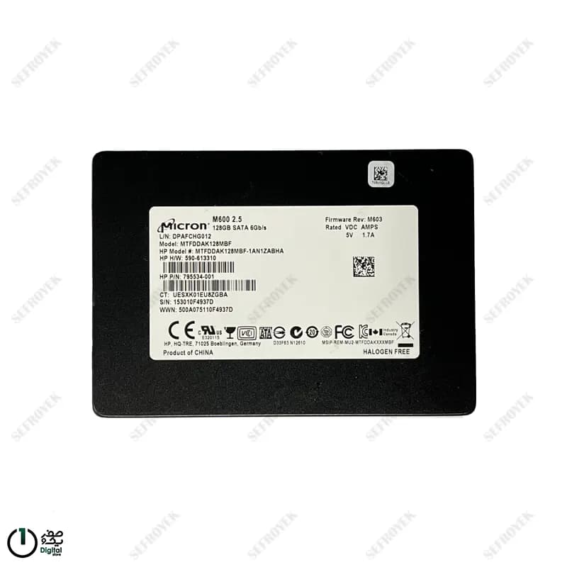 اس اس دی اینترنال استوک MICRON مدل M600 ظرفیت 128 گیگابایت