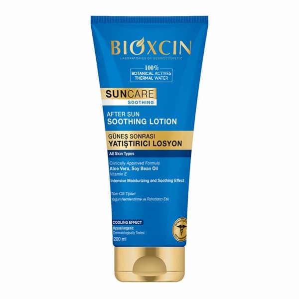 لوسیون بدن بیوکسین مدل After Sun تسکین دهنده و خنک کننده حجم 200 میلی لیتر