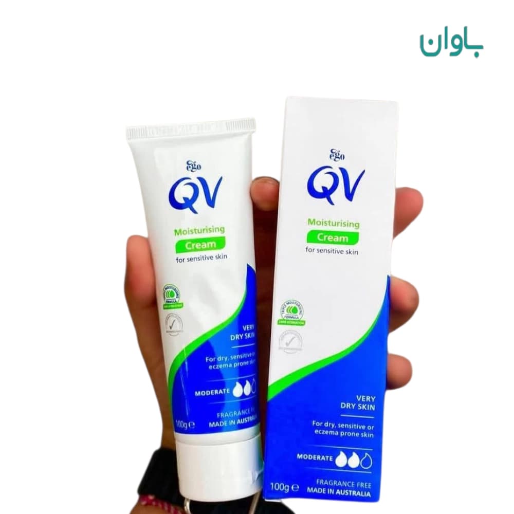 کرم مرطوب کننده کیو ویcream QV کرم تیوپی100گرم — تصویر ۲