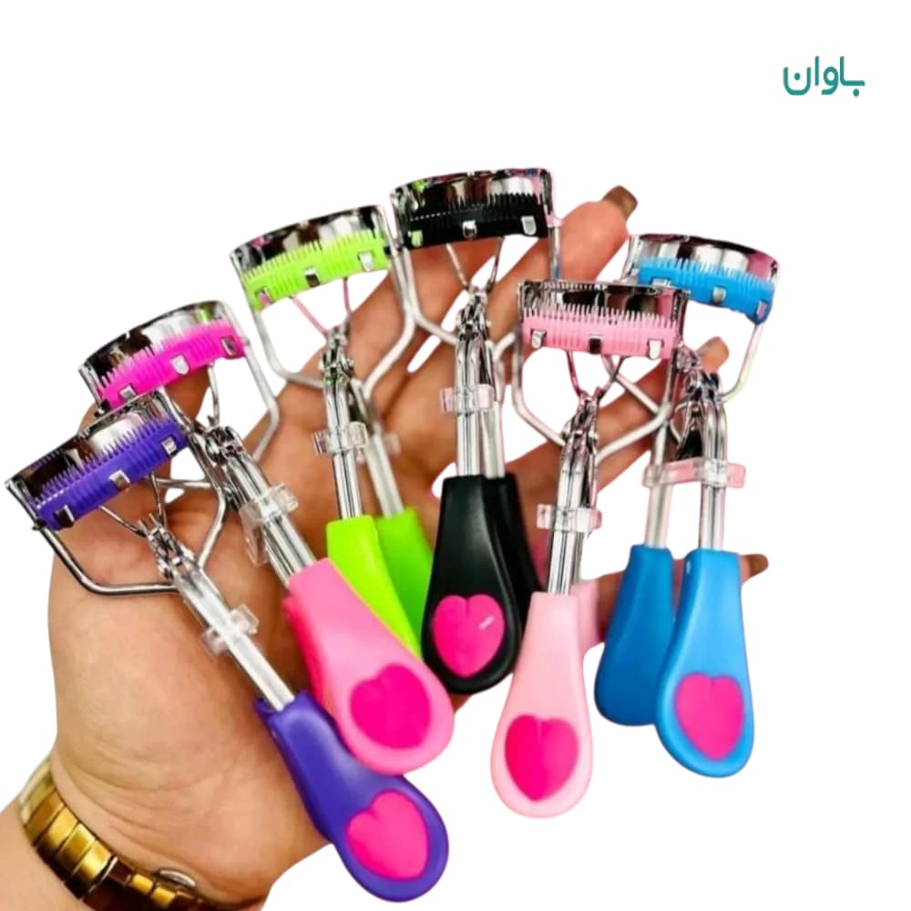 فرمژه قلبی شانه دار با کیفیت دسته فلزی — تصویر ۲