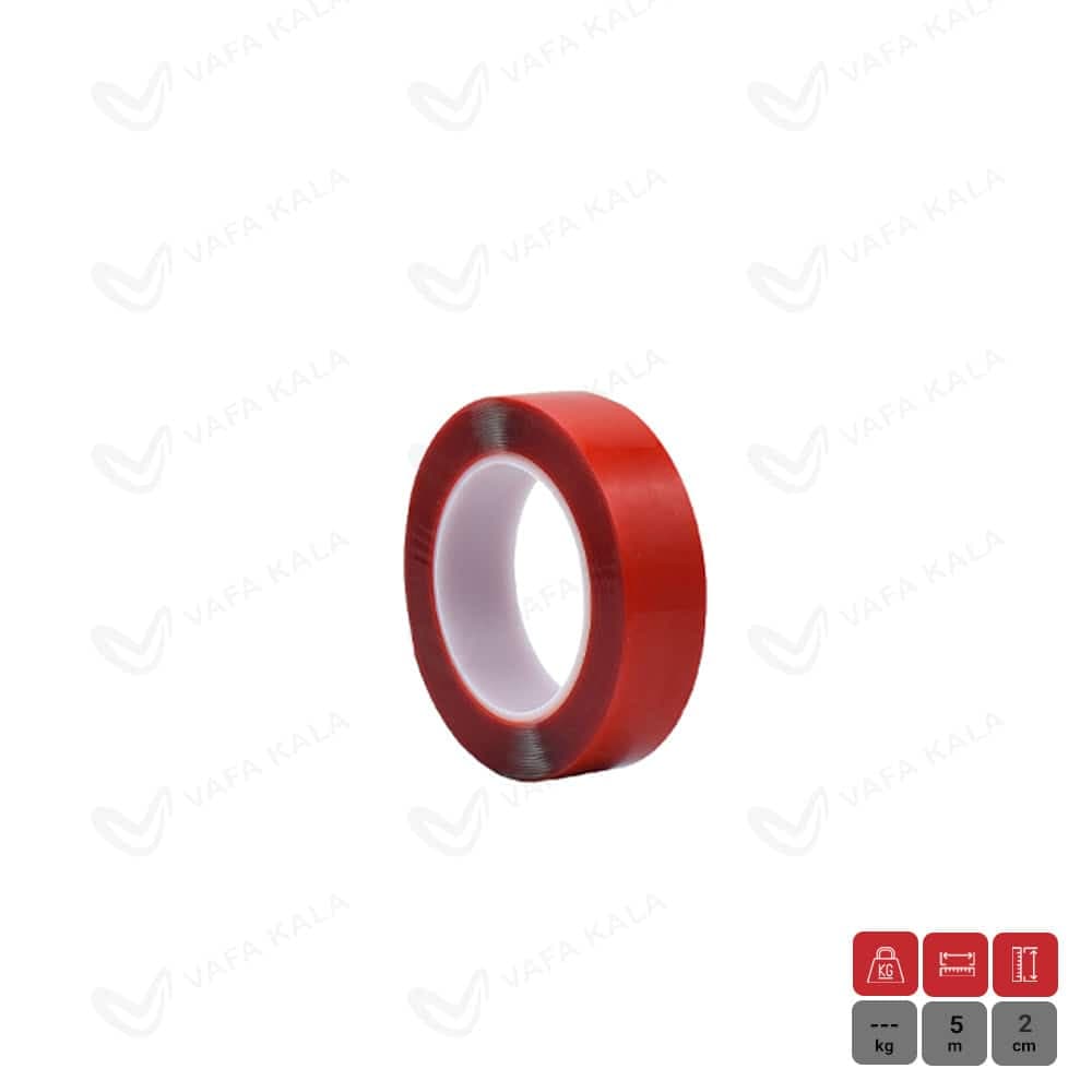 چسب دوطرفه ژله ای نانو شفاف عرض 2 سانت-طول 5 متر