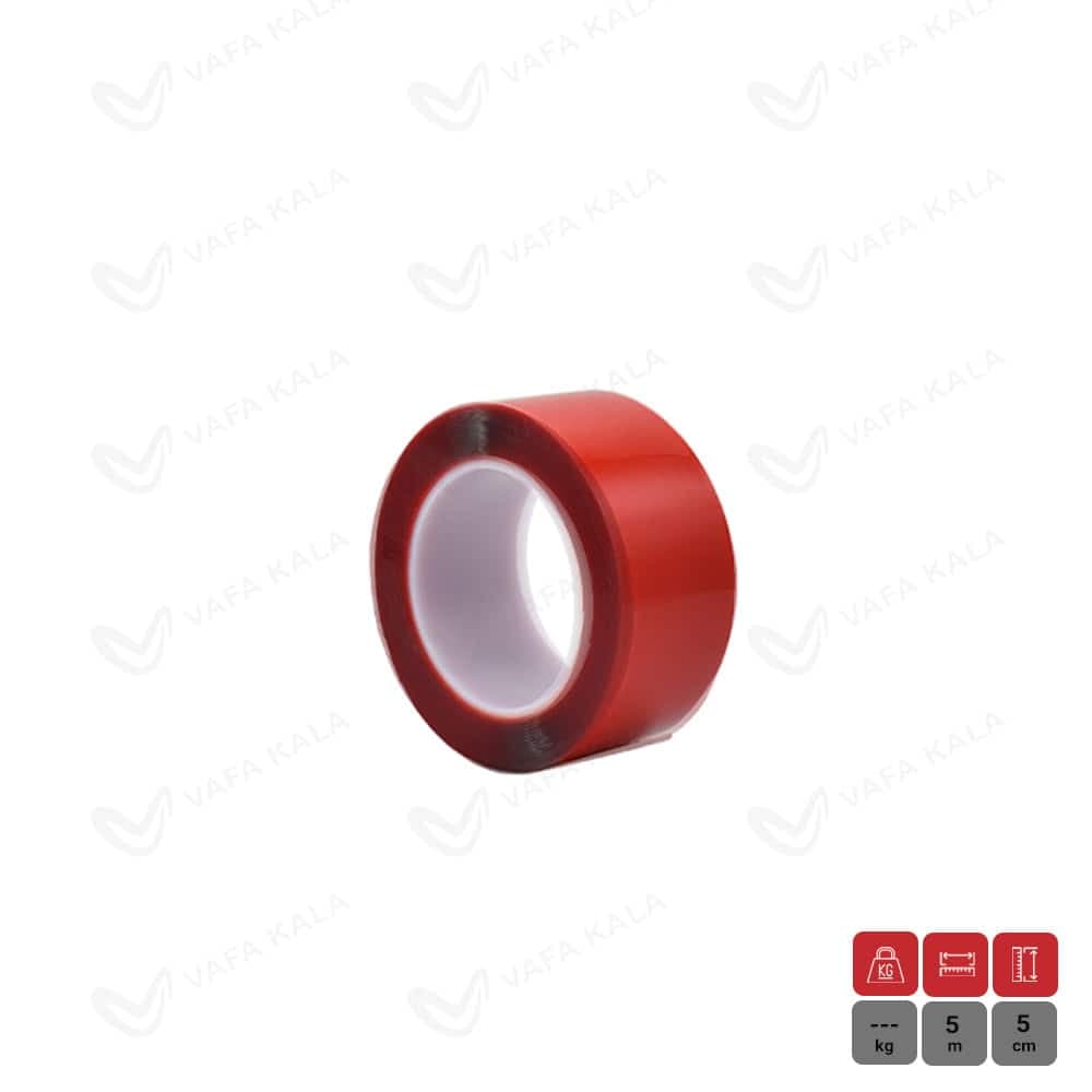 چسب دوطرفه ژله ای نانو شفاف عرض 5 سانت-طول 5 متر