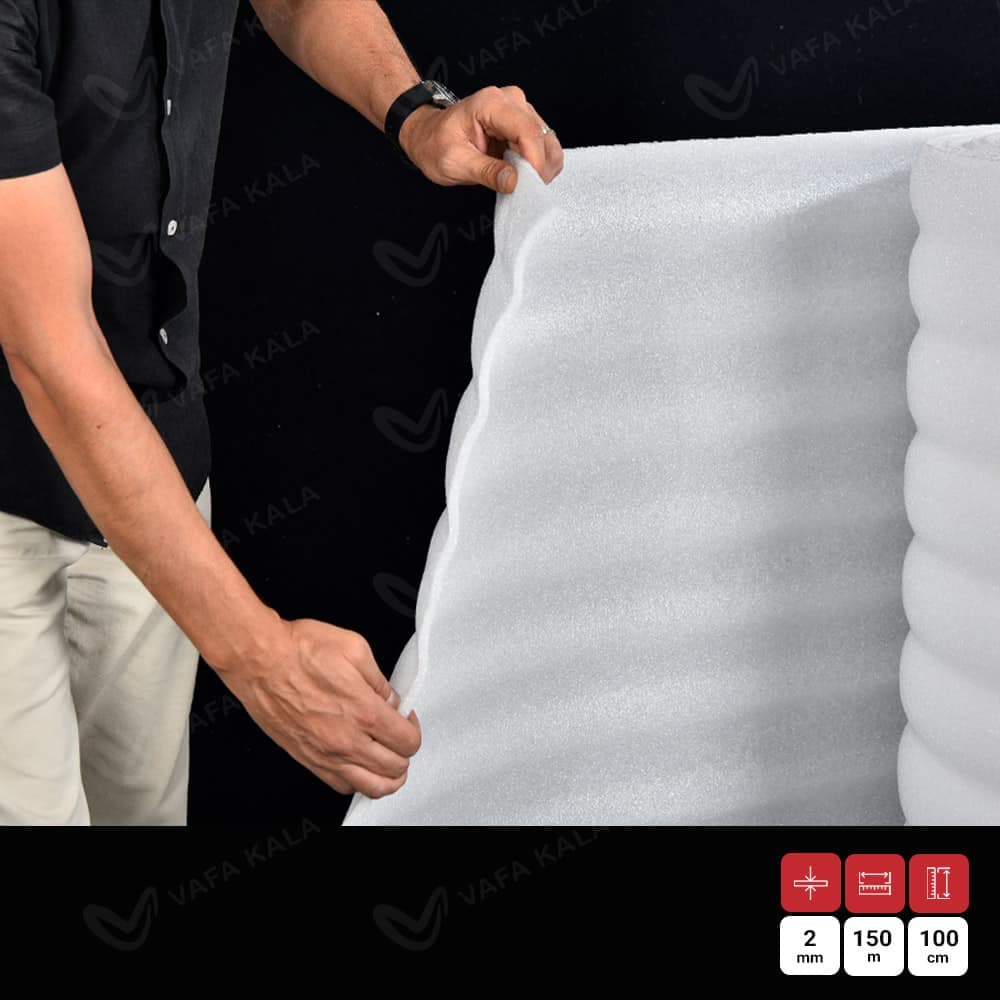 فوم پلی اتیلن رولی ضخامت 2 میلیمتر-طاقه 150 متری — تصویر ۵
