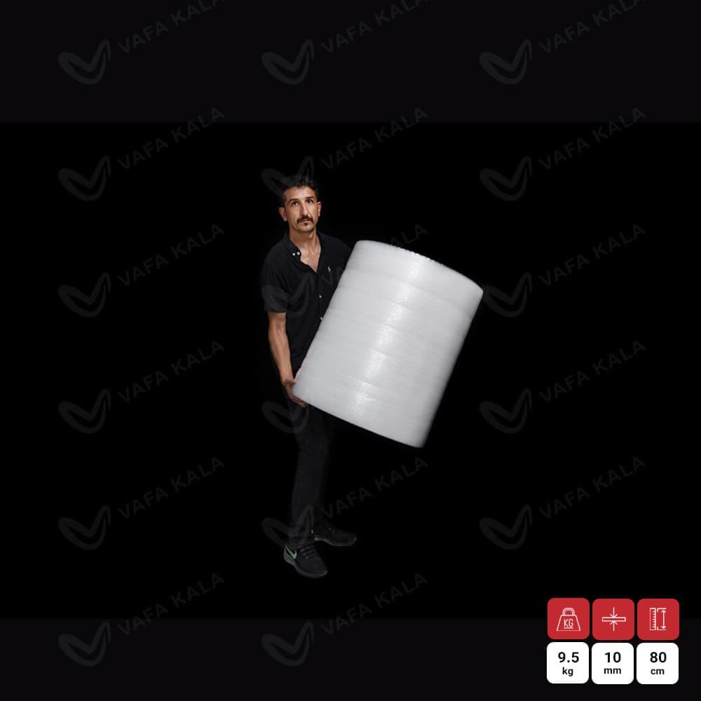 نایلون حبابدار ضربه گیر عرض 80 سانتی متری-50 متری — تصویر ۲