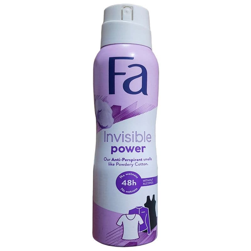 اسپری خوشبو کننده بدن بانوان حجم 150 میل – invisible power – فا – Fa