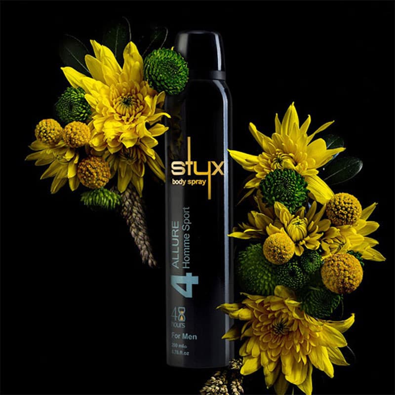 اسپری بدن حجم 200 میل مردانه کد 4 ALLURE HOMME SPORT استایکس – STYX