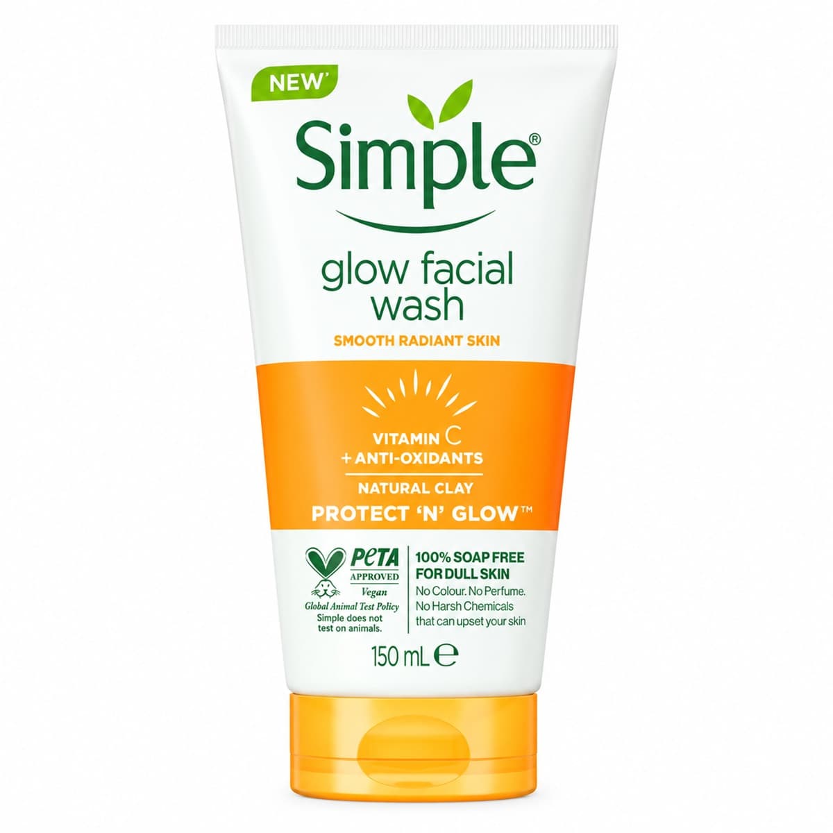 ژل شستشو ویتامین سی سیمپل مدلProtect N Glowحجم150میلی لیتر