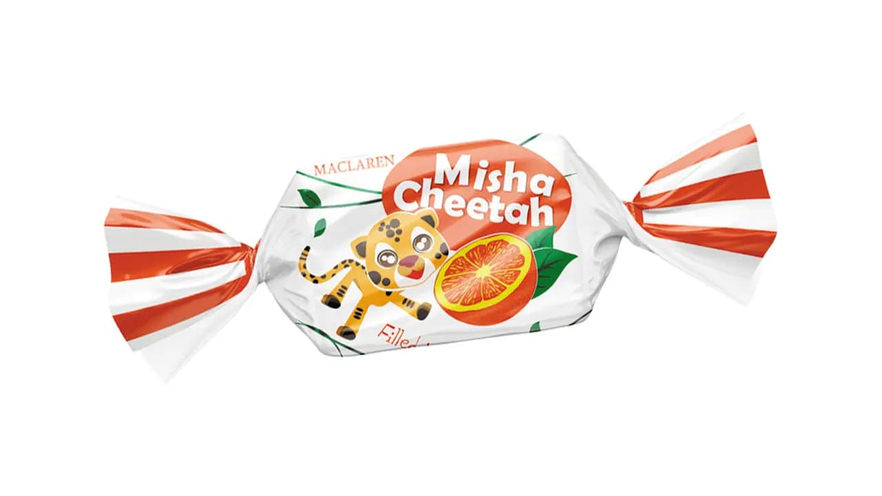 تافی مغزدار میشا چیتا 800 گرمی مک لارن