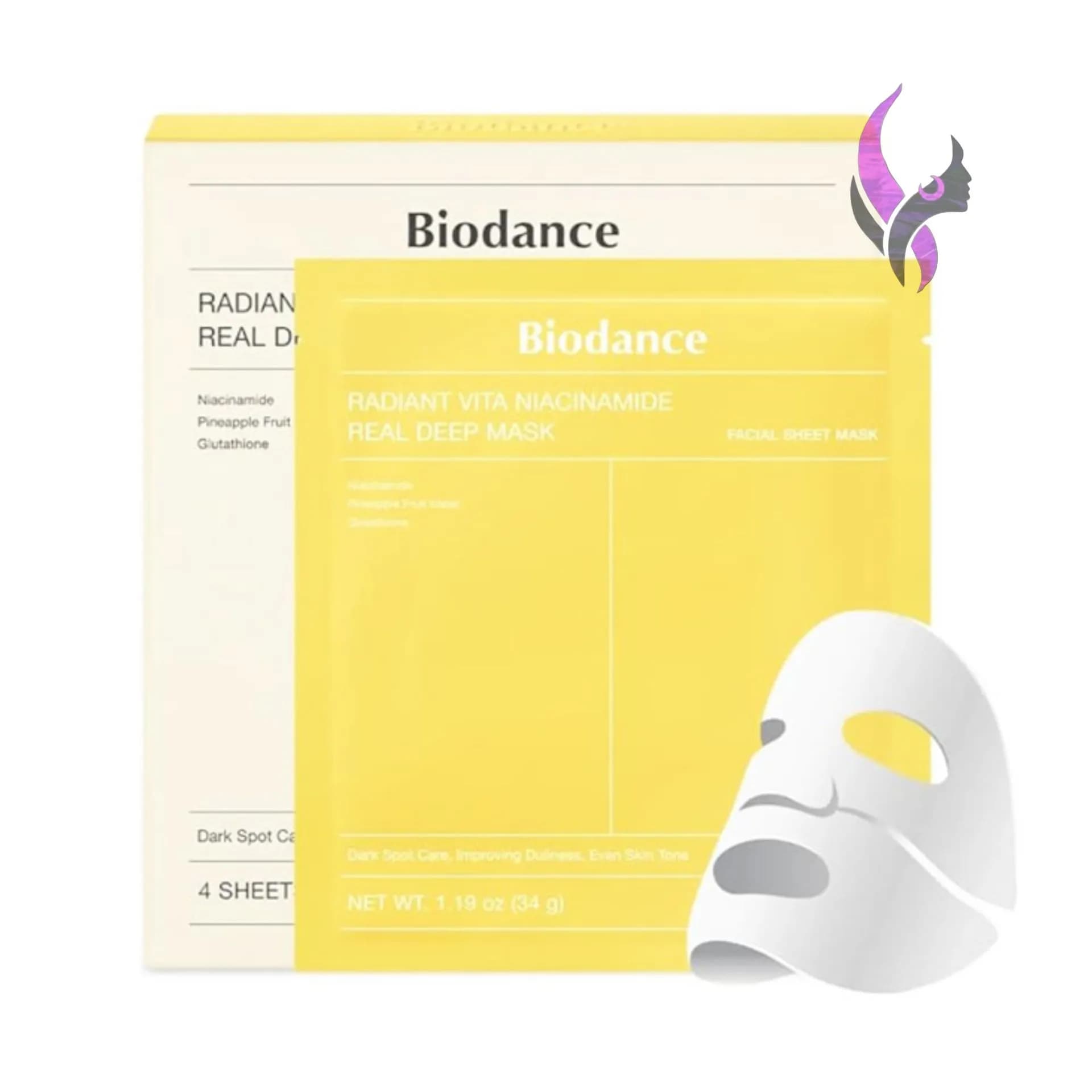 ماسک ورقه ای ضدلک ویتا نیاسینامید بایودنس Biodance — تصویر ۴