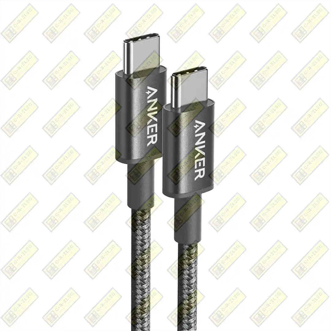 کابل شارژ فست ANKER مدل A8752H11 Type-C to Type-C- مشکی (گارانتی 18ماهه حافظه طلایی ایستا) — تصویر ۳